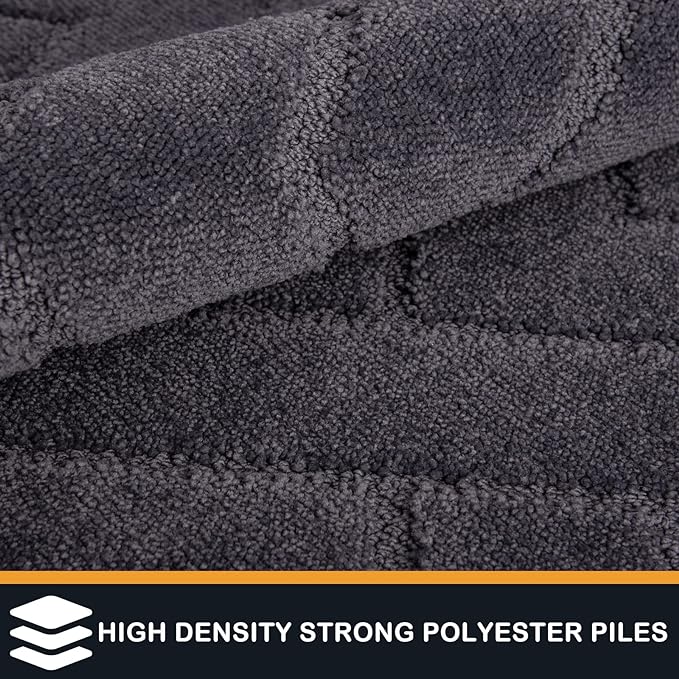 PURRUGS Dirt Trapping Door Mat 32" x 70", Non-Slip Machine Washable Entry Rug - Image 3