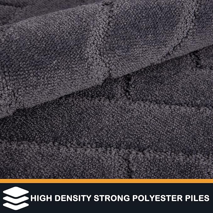 PURRUGS Dirt Trapping Door Mat 24" x 35.5", Non-Slip Machine Washable Entry Rug - Image 3