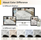 Washable Area Rugs 4ft Non-Slip Modern Abstract Soft - Image 9