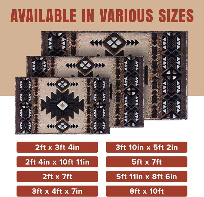 YHSF South West Native American Area Rug C318 - Image 4