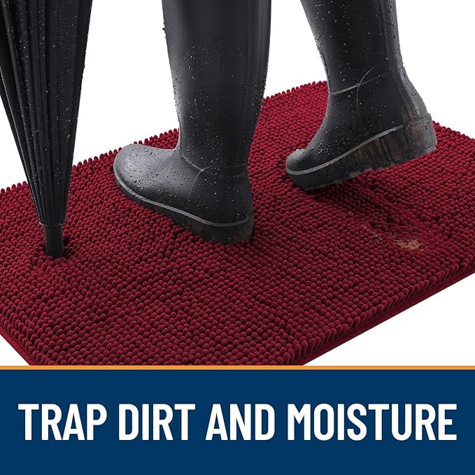 OLANLY Dog Door Mat for Muddy Paws 70x46, Absorbs Moisture and Dirt, Absorbent - Image 2
