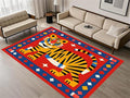 Jungle Animal Area Rug, Unique Design Tiger Print Rug by Unknown
