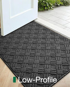 LUMI Indoor Door Mat, Absorbent Non-Slip Thin Doormat, Washable Door Mats - Image 4