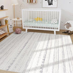 Nakagishi 10x13 Area Rugs Living Room: Washable Boho Large Neutral Soft - Image 7