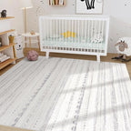 Nakagishi 10x14 Area Rugs Living Room: Washable Boho Large Neutral Modern Soft - Image 8