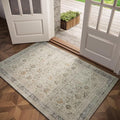 Washable 2x3 Entryway Rug, Boho Non-Slip Door Mat Vintage Distress Small Rugs by Hedwior