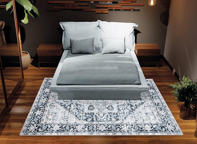 Bloom Rugs Caria Washable Non-Slip 4x6 Rug - Image 8