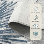 Lahome Modern Machine Washable 6 x 9 Area Rug, Non-Slip Ultra-Thin Big Rugs - Image 4