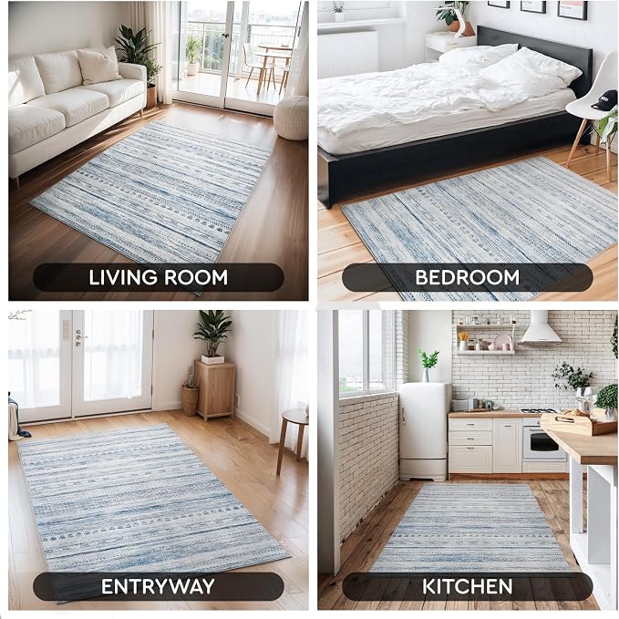Small Area Rug-2x3 Entryway Rug Non Slip Washable Low Pile Indoor Door Mat - Image 7