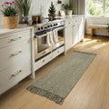 Collive Kitchen Runner Rug 2' x 4.3', Hand-Woven Cotton Reversible Washable by Collive