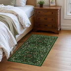 Floral 2x3 Entryway Rug, Washable Front Door Mat Indoor Non Slip Low Pile Small - Image 3