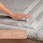 Town & Country Everyday Cloud Shag Plush Border Area Rug - Image 6