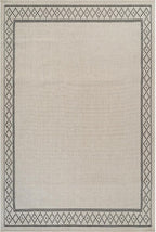 Easy Jute Rugs 4x6 Frame Bone Color Living Room Indoor Outdoor Area Rug - Image 2