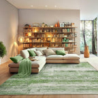 Abstract 6x8 Area Rug for Living Room Dining Room Home Office Bedroom Sage Green - Image 2
