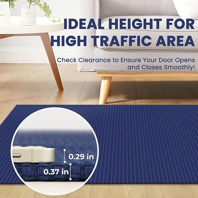 Braided Area Rug 5x7 Ft Washable Rugs - Image 2