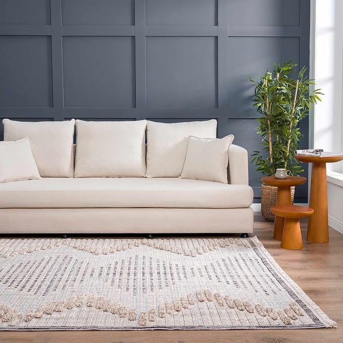 Hauteloom Maulawin Farmhouse Living Room Bedroom Southwestern Tribal Area Rug - Image 9