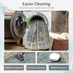 Enkor Runner Rugs for Hallway, 2.6x8 Washable Soft Non Slip Floor Rugs for - Image 4