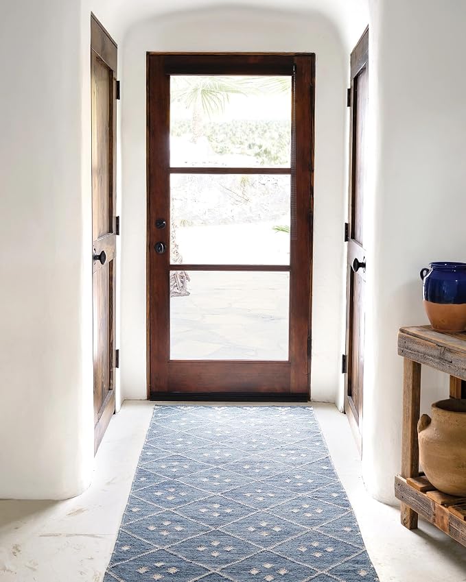Dash & Albert Kota Indigo Handwoven Wool Rug, 9.5 X 13.5 Feet - Image 2