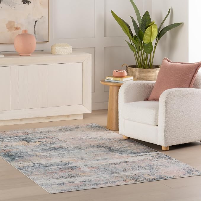 Dash & Albert Blaire Mineral Machine Washable Rug, 6 X 9 Feet - Image 4