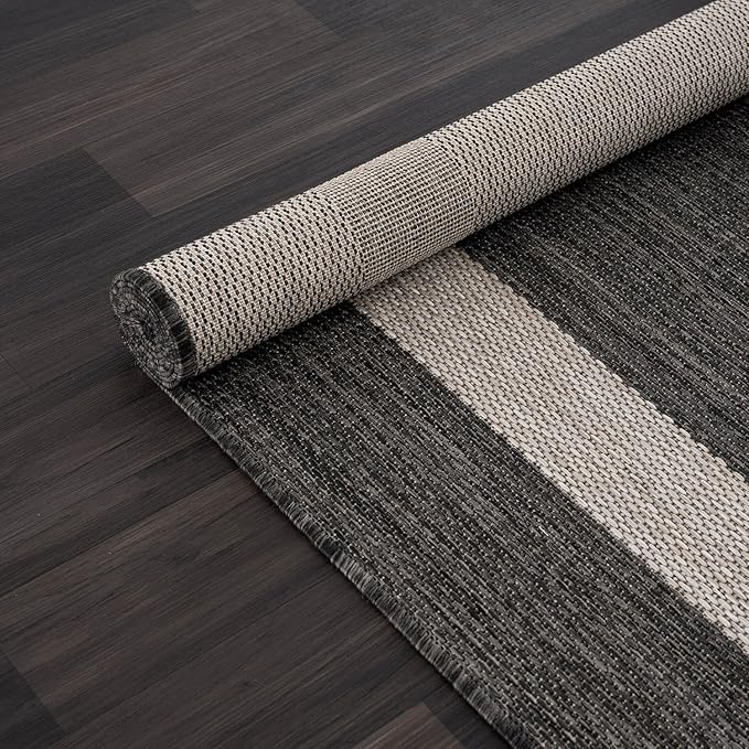 CAMILSON Outdoor Rug 9x12, Large Modern Outside Rugs - Image 7