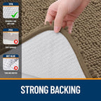 OLANLY Bathroom Rugs 47x17, Extra Soft Absorbent Chenille Bath Rugs, Rubber - Image 6