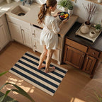 Lahome Striped Easy Jute Rug, 2x3 Entryway Rug Indoor Outdoor Front Door Mat - Image 6
