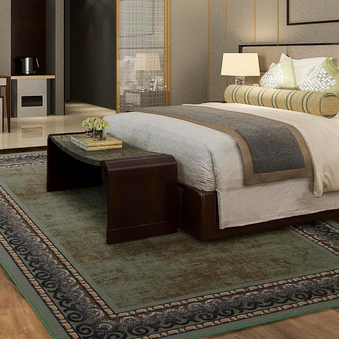 Antep Rugs Alfombras Bordered Modern 3x5 Non-Slip Low Pile Rubber Backing - Image 3