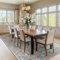 Large Farmhouse Area Rugs 9x12 for Living Room, Distressed Medallion Printed by Jainmy