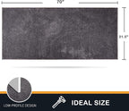 PURRUGS Dirt Trapping Door Mat 31.5" x 70", Non-Slip Machine Washable Entry Rug - Image 2