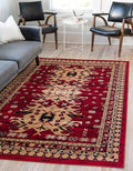 Unique Loom Taftan Collection Border Geometric Tribal Inspired Design Area Rug by UniqueLoom