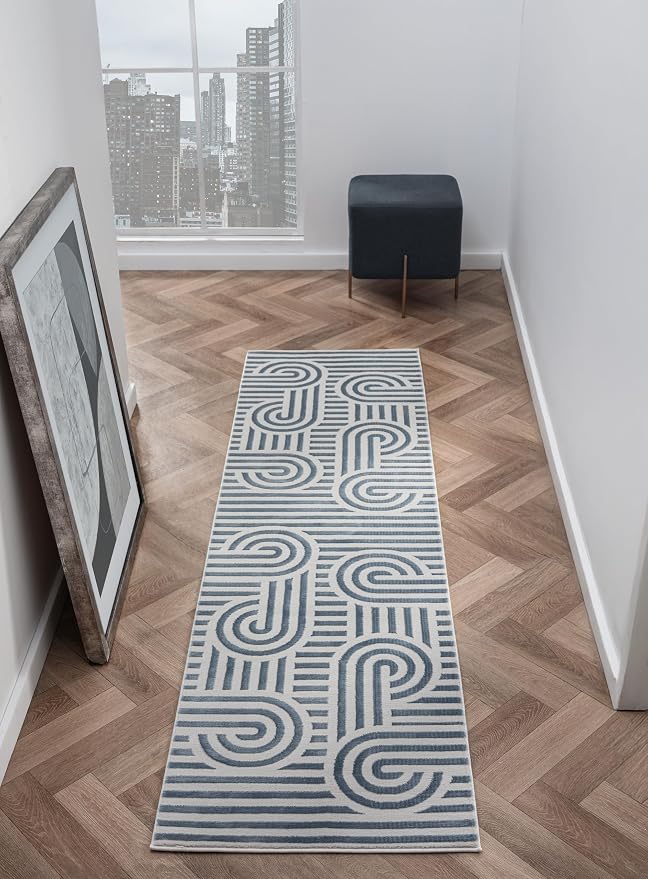 Annabel Modern Geometric Runner Rug by RUGGERRUGS
