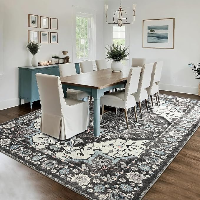 Beglad Area Rugs 5x7 for Living Room, Washable Vintage Rugs -Low Pile Soft - Image 4