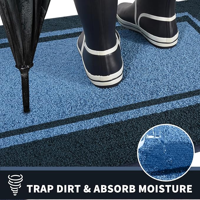 PURRUGS Dirt Trapping Door Mat 34" x 60", Non-Slip/Skid Machine Washable - Image 5