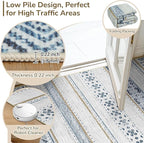 BESTSWEETIE 2x3 Area Rugs for Living Room Washable Moroccan Farmhouse Neutral - Image 3