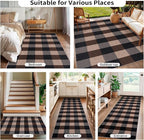 Tangsoo Checkered 4x6 Washable Easy Jute Area Rug - Image 7