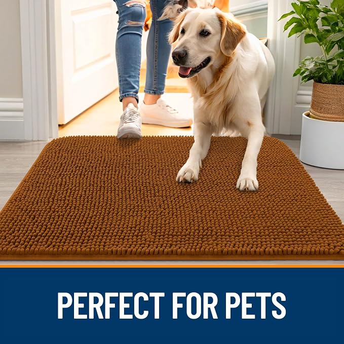 OLANLY Dog Door Mat for Muddy Paws 24x16, Absorbs Moisture and Dirt, Absorbent - Image 6