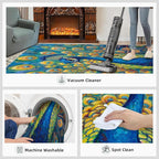 Peacock Area Rug 8x10-8x10 Rug, Wonderful Peacock Rugs - Image 7