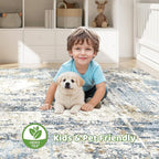 9x12 Area Rug Living Room: Washable Large Abstract Modern Soft Stain Resistant - Image 7