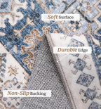 zesthome 10x12 Area Rugs, Stain Resistant Washable Rug, Ultra-Thin Rugs - Image 4