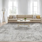 Area Rugs 9x12 Living Room: Washable Large Abstract Neutral Modern Soft Rugs - Image 6