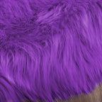 Latepis Fluffy Rug for Bedroom 2x4 Purple Shag Rugs Washable Faux Fur Sheepskin - Image 8