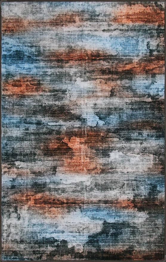 WILLSUN Washable Area Rugs, 4x6 Non-Slip Boho Large Area Rugs - Image 7