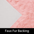 Latepis Pink Runner Faux Sheepskin Fur Rugs 2X5 Fluffy Rug - Image 3