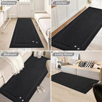 BEQHAUSE Dog Door Mat for Muddy Paws 36"x60" Dirt Trapper Absorbent Doormat Non - Image 9