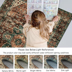 Moynesa Ultra-Thin Washable Vintage Area Rug - Image 6