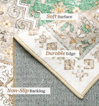 zesthome 10x14 Area Rugs, Stain Resistant Washable Rug, Ultra-Thin Rugs - Image 4