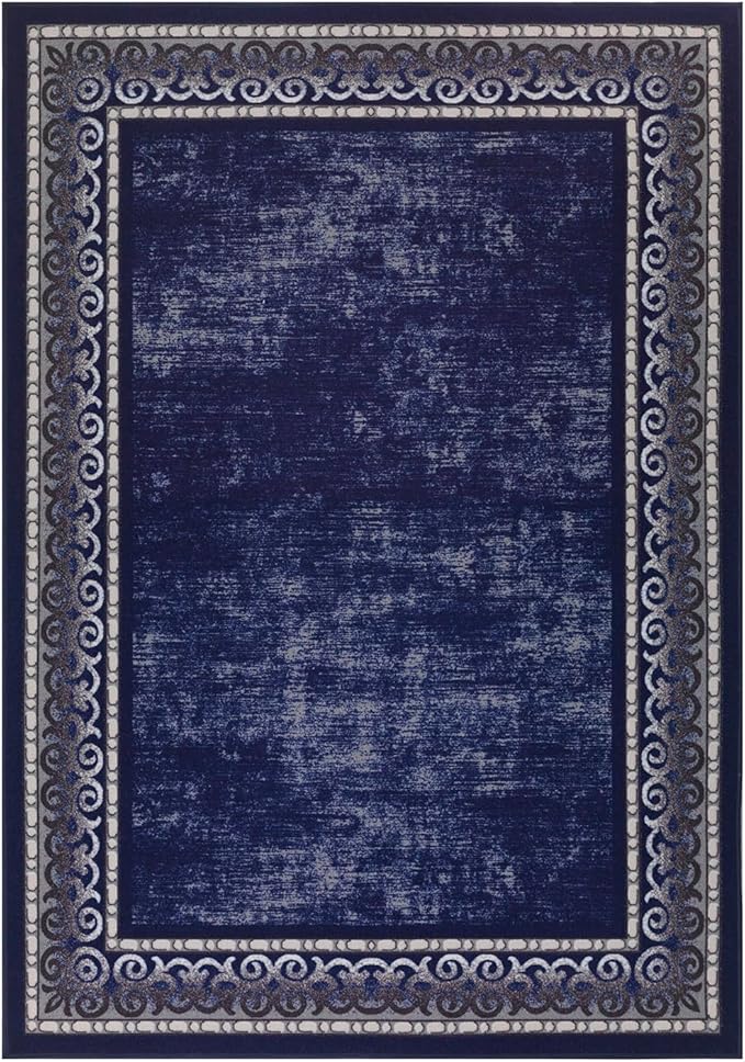 Antep Rugs Alfombras Bordered Modern 8x10 Non-Slip Low Pile Rubber Backing - Image 4