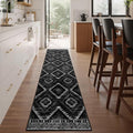 Area Rug 2x10 Rug Machine Washable Non-Slip Low Pile Print Pattern Western Rug by BESTSWEETIE