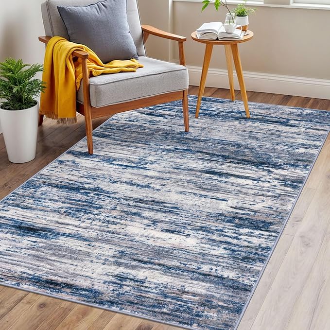 3x5 Modern Abstract Area Rug for Entryway, Low-Pile Door Mat Indoor for Living - Image 3