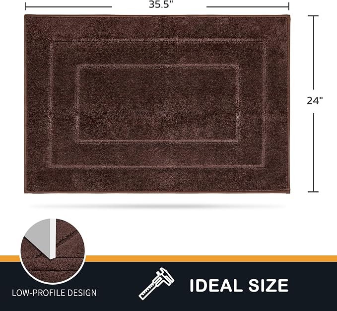 PURRUGS Dirt Trapping Door Mat 24" x 35.5", Non-Slip/Skid Machine Washable - Image 2